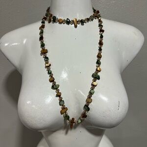 Elegant Multi-Stone Necklace and Choker Set